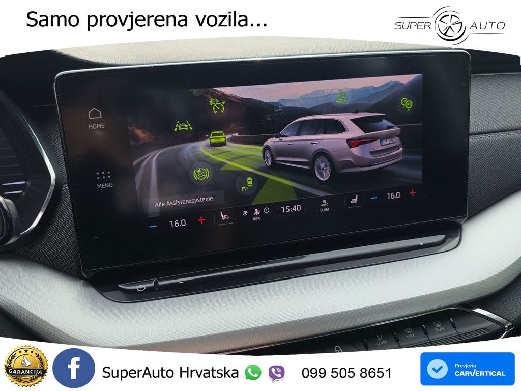 Škoda Octavia Combi 1.5 TSI (150 KS) DSG LED+GR SJED+ACC