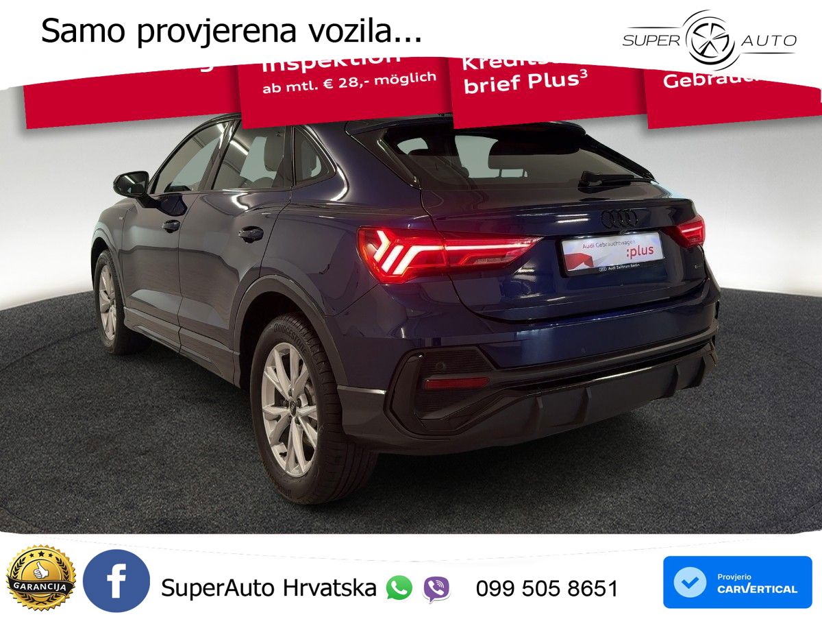 Audi Q3 II Sportback 45 TFSI (245 KS) quattro S tronic S line LED+GR SJED+ACC