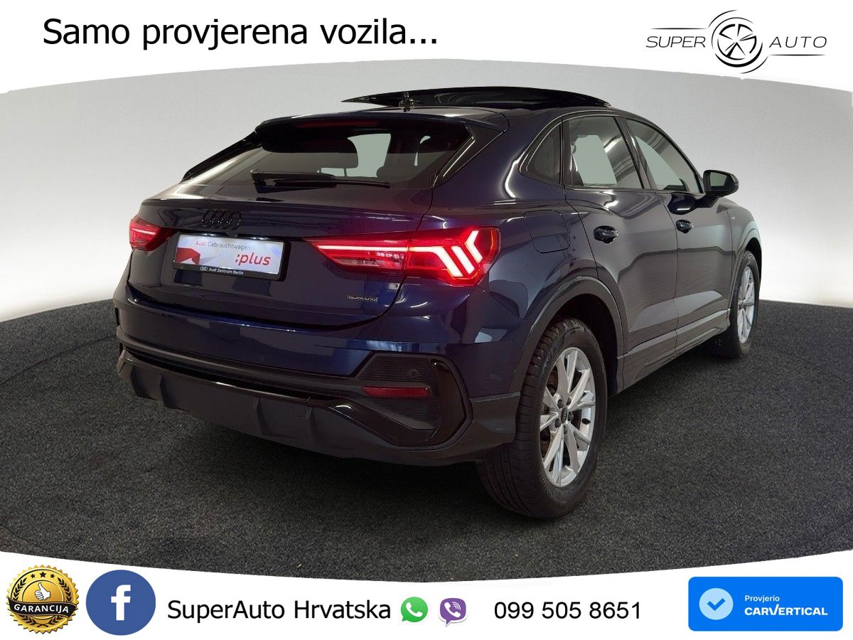 Audi Q3 II Sportback 45 TFSI (245 KS) quattro S tronic S line LED+GR SJED+ACC