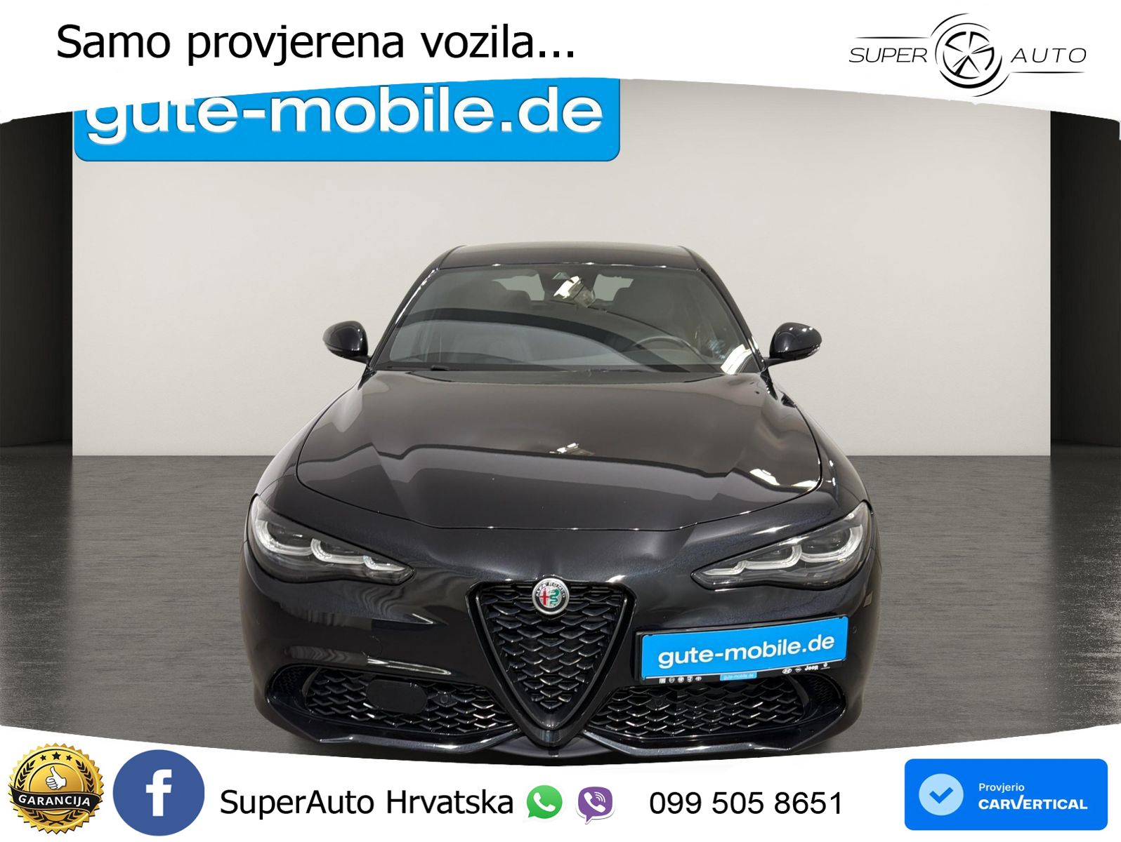 Alfa Romeo Giulia 2.0 Turbo (280 KS) Q4 Automatic LED+GR SJED+ACC