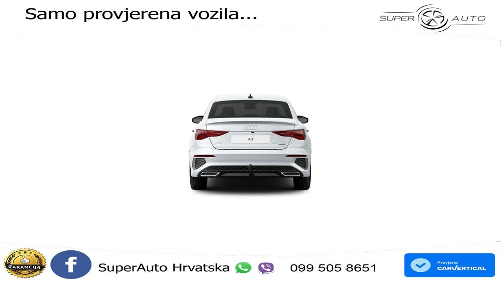 Audi A3 Limuzina 40 TFSI (190 KS) quattro S tronic 2x S line LED+GR SJED+ACC