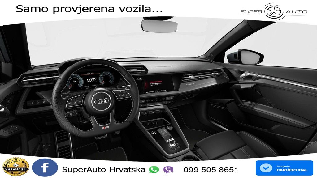 Audi A3 Limuzina 40 TFSI (190 KS) quattro S tronic 2x S line LED+GR SJED+ACC