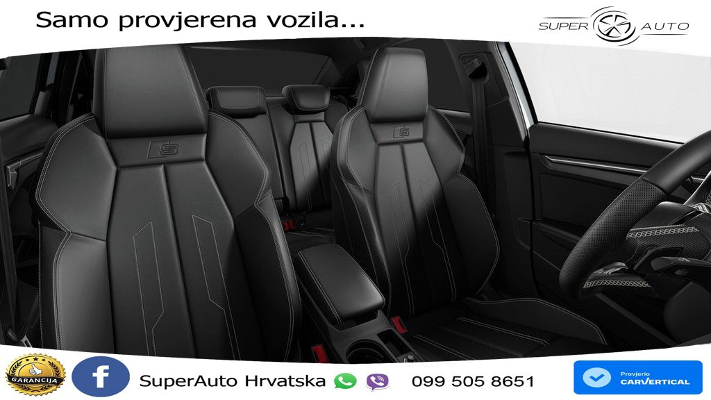 Audi A3 Limuzina 40 TFSI (190 KS) quattro S tronic 2x S line LED+GR SJED+ACC