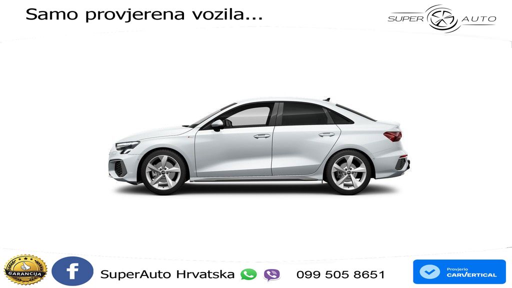 Audi A3 Limuzina 40 TFSI (190 KS) quattro S tronic 2x S line LED+GR SJED+ACC
