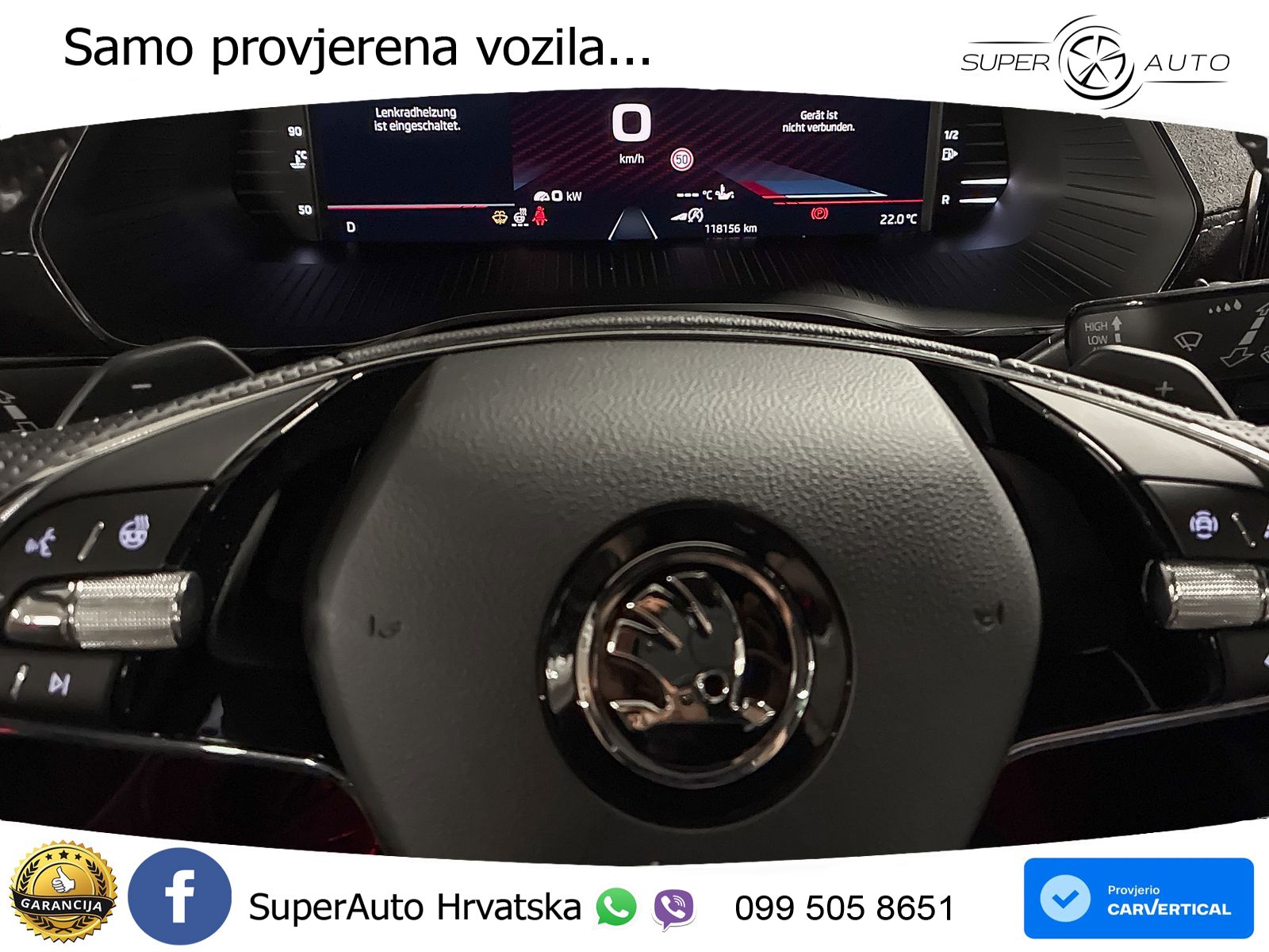 Škoda Octavia Combi RS 2.0 TDI (200 KS) 4x4 DSG LED+GR SJED+ACC
