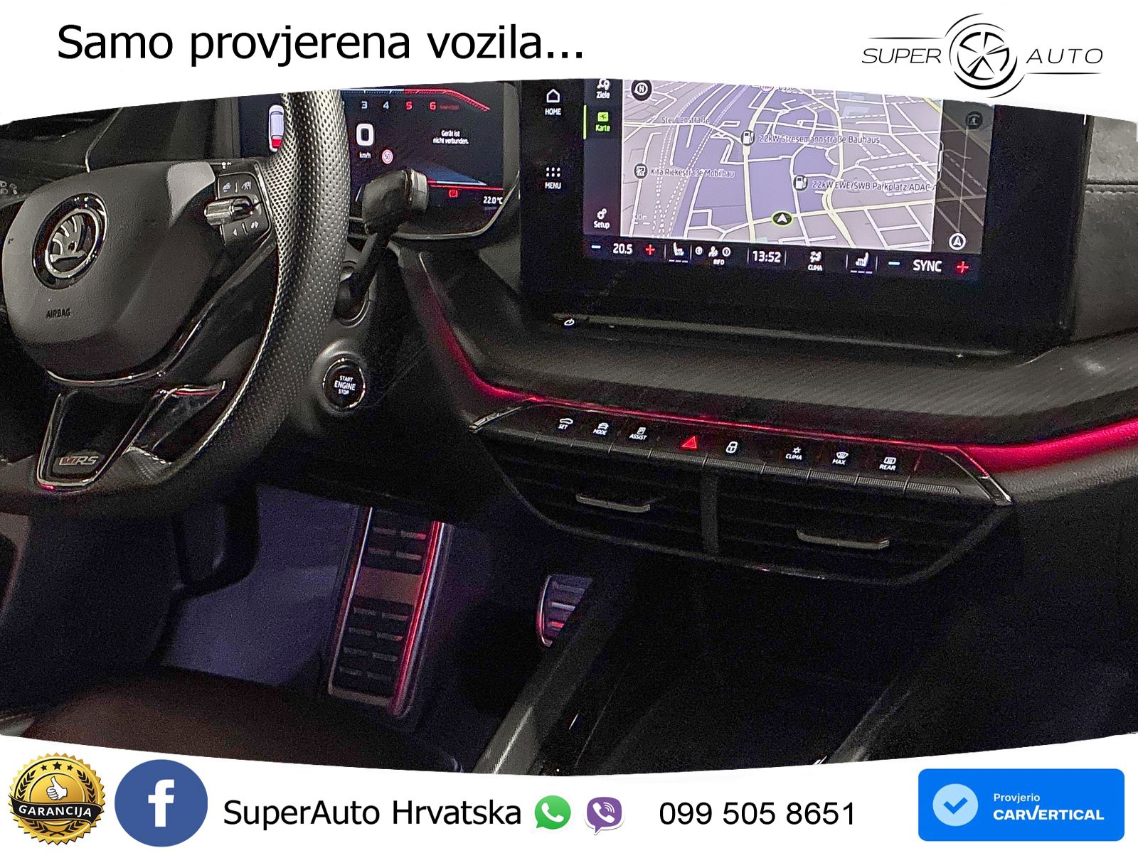 Škoda Octavia Combi RS 2.0 TDI (200 KS) 4x4 DSG LED+GR SJED+ACC