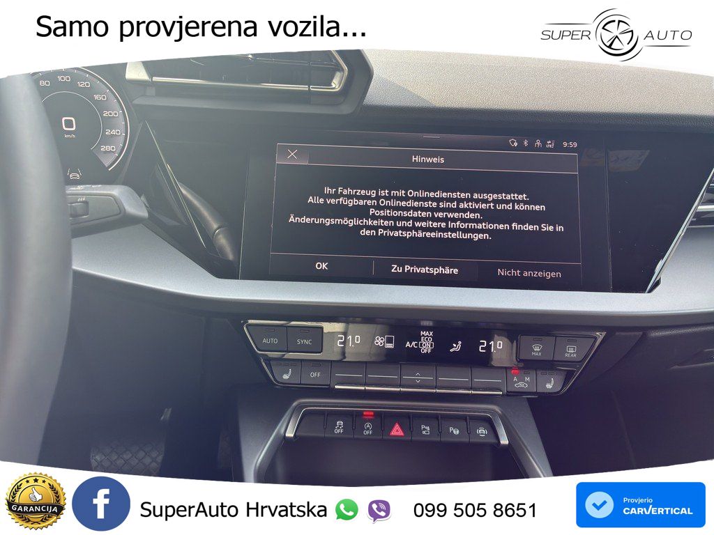 Audi A3 Limuzina 30 TFSI (116 KS) advanced
