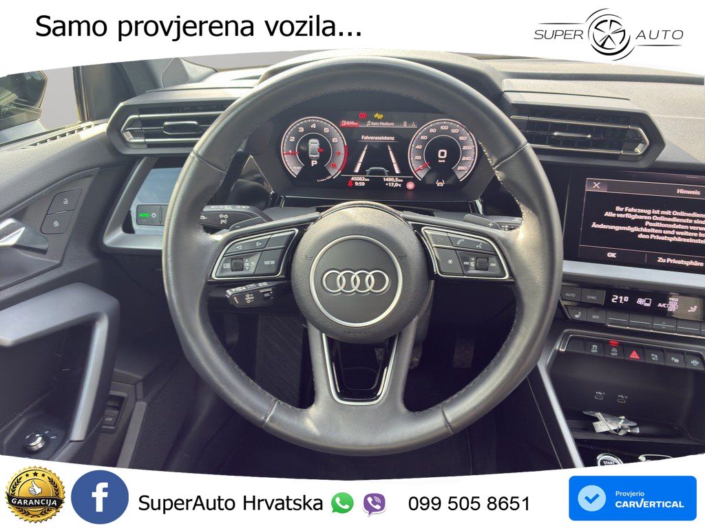 Audi A3 Limuzina 30 TFSI (116 KS) advanced