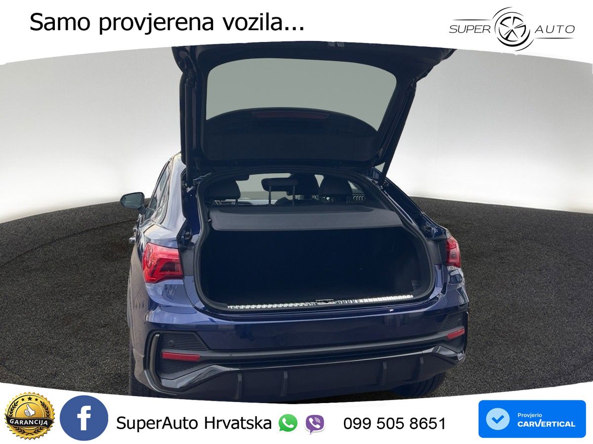 Audi Q3 Sportback 40 TFSI (190 KS) quattro S tronic S line LED+GR SJED+ACC