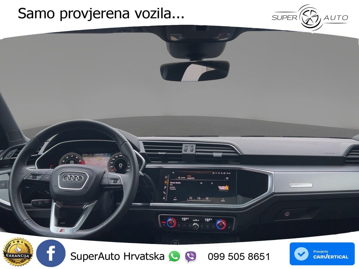 Audi Q3 Sportback 40 TFSI (190 KS) quattro S tronic S line LED+GR SJED+ACC