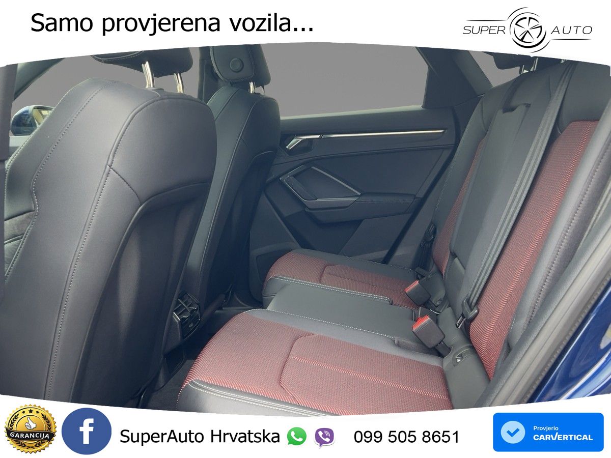 Audi Q3 Sportback 40 TFSI (190 KS) quattro S tronic S line LED+GR SJED+ACC