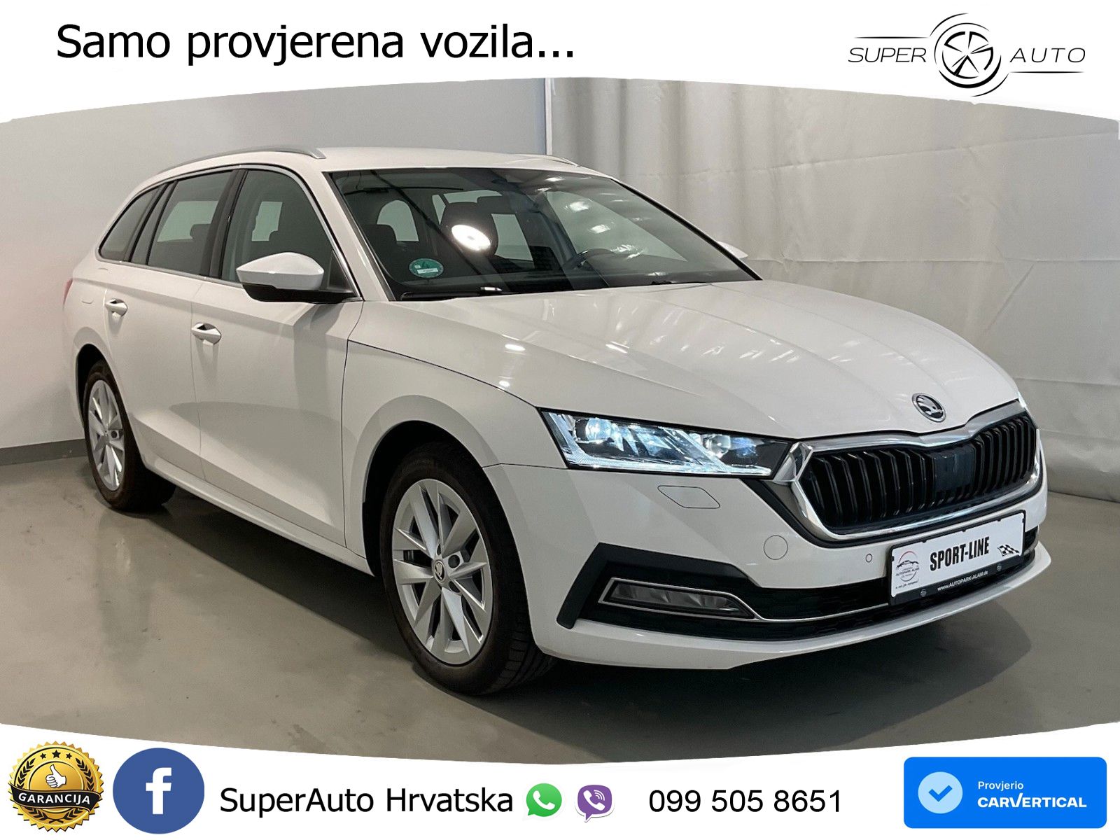 Škoda Octavia Combi 2.0 TDI (150 KS) DSG LED+GR SJED+ACC
