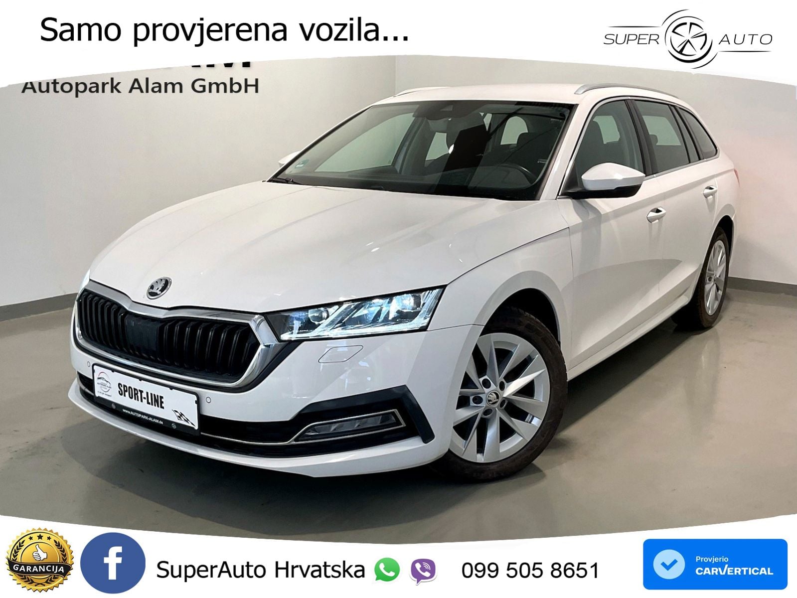 Škoda Octavia Combi 2.0 TDI (150 KS) DSG LED+GR SJED+ACC