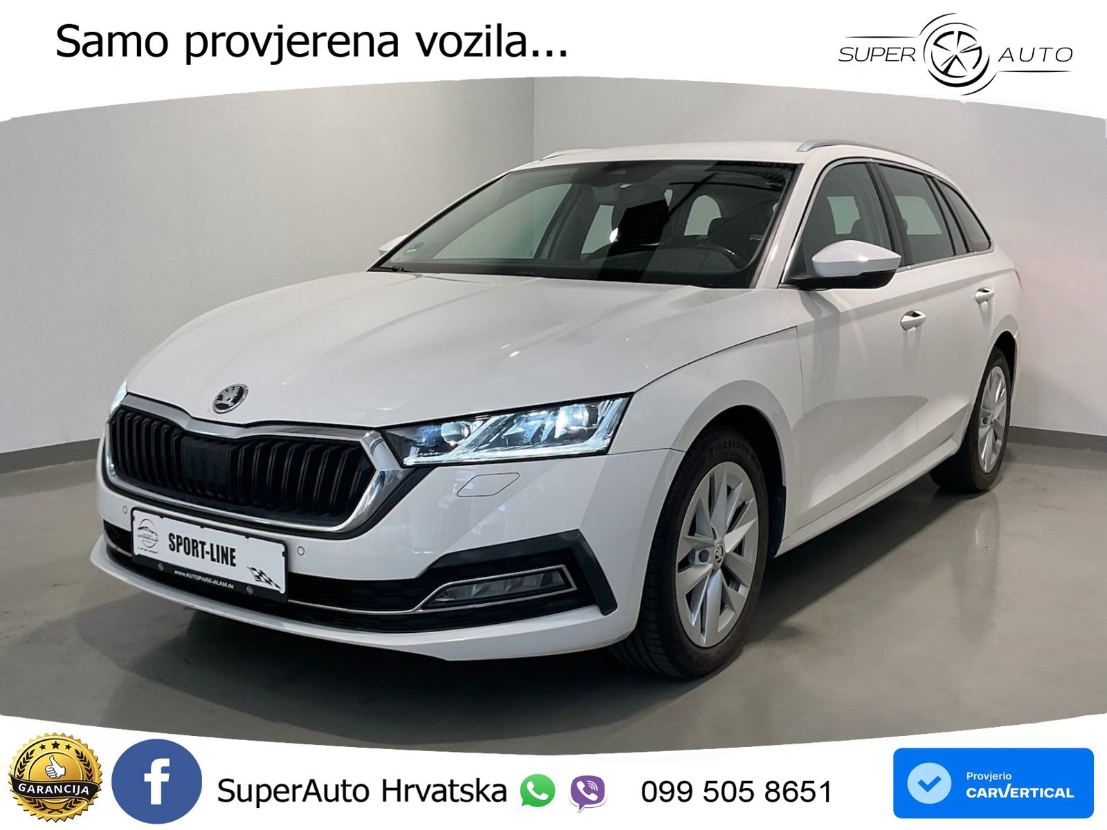 Škoda Octavia Combi 2.0 TDI (150 KS) DSG LED+GR SJED+ACC