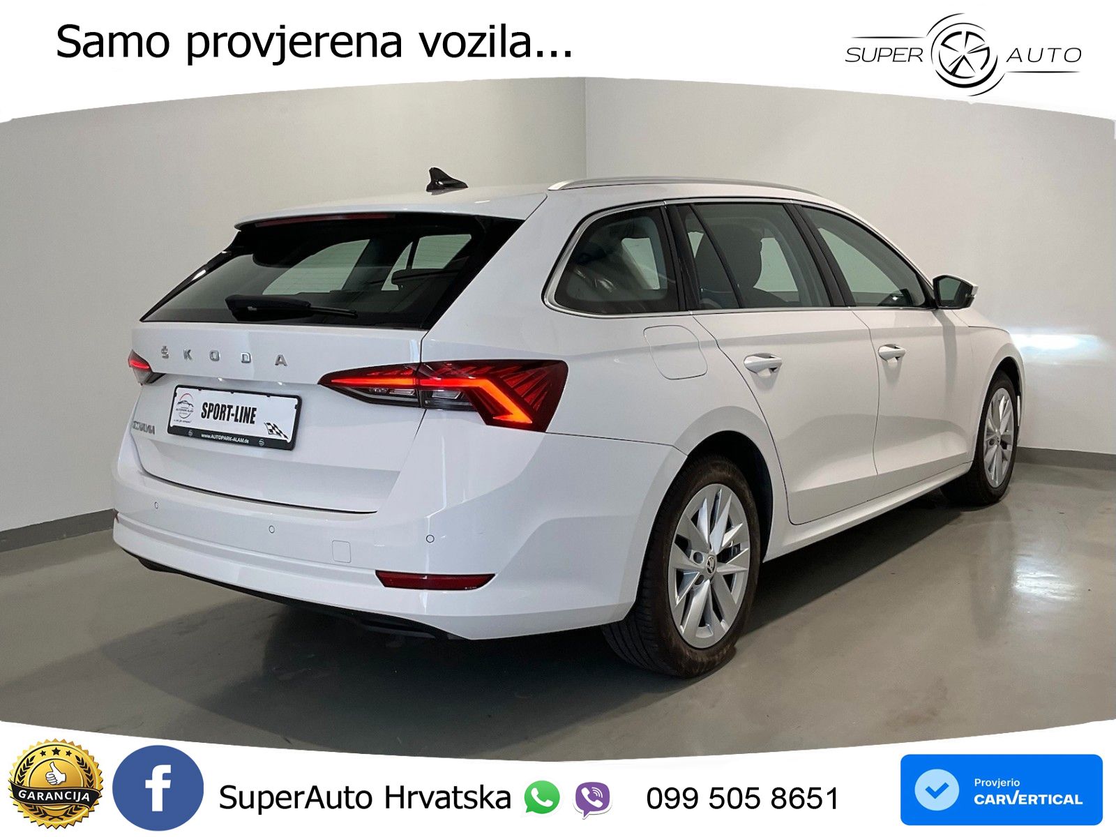 Škoda Octavia Combi 2.0 TDI (150 KS) DSG LED+GR SJED+ACC