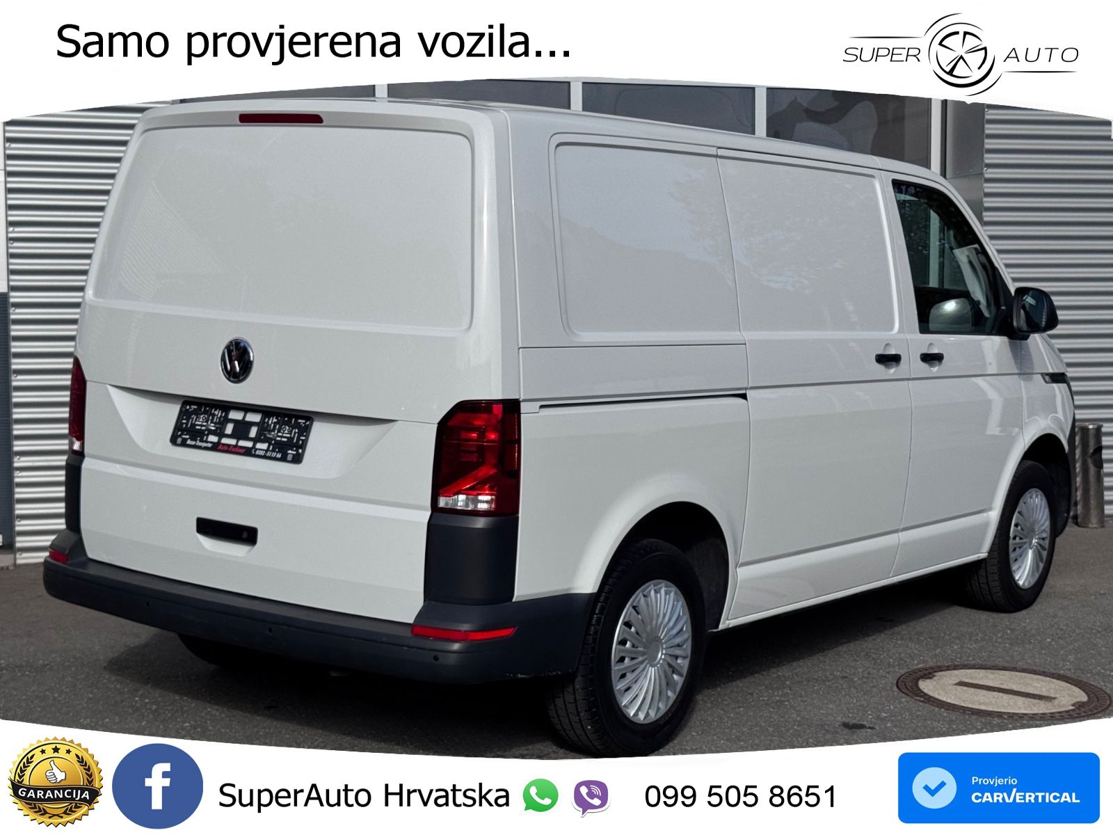Volkswagen T6.1 Transporter Kasten FWD EcoProfi Klima 110 KS