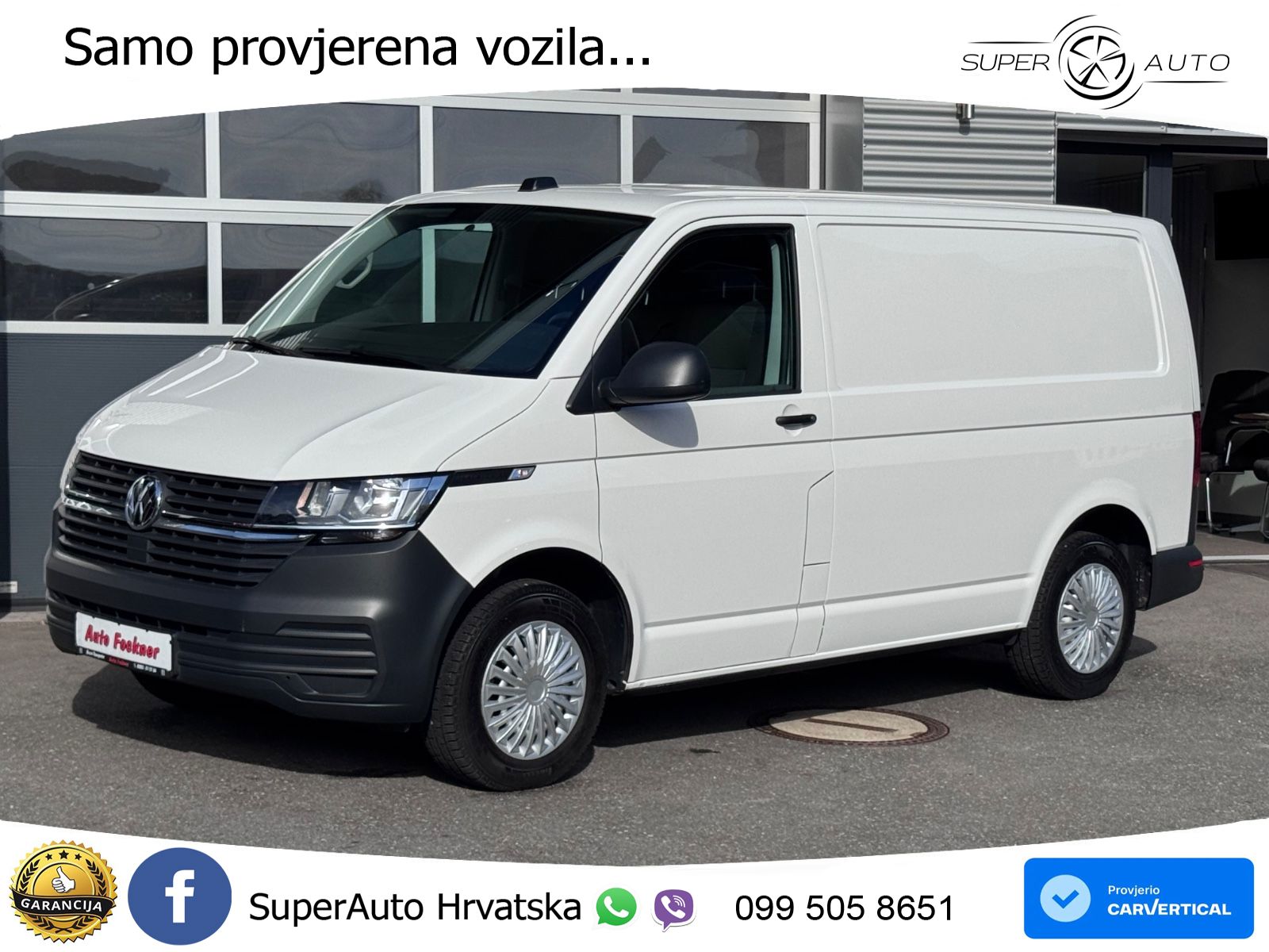 Volkswagen T6.1 Transporter Kasten FWD EcoProfi Klima 110 KS
