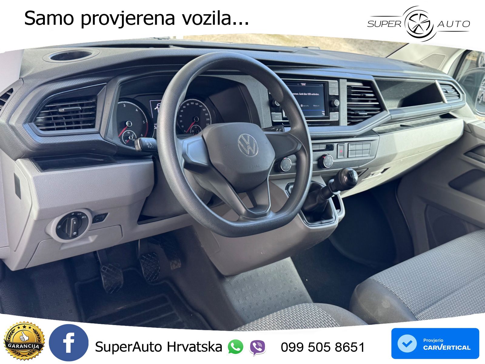 Volkswagen T6.1 Transporter Kasten FWD EcoProfi Klima 110 KS