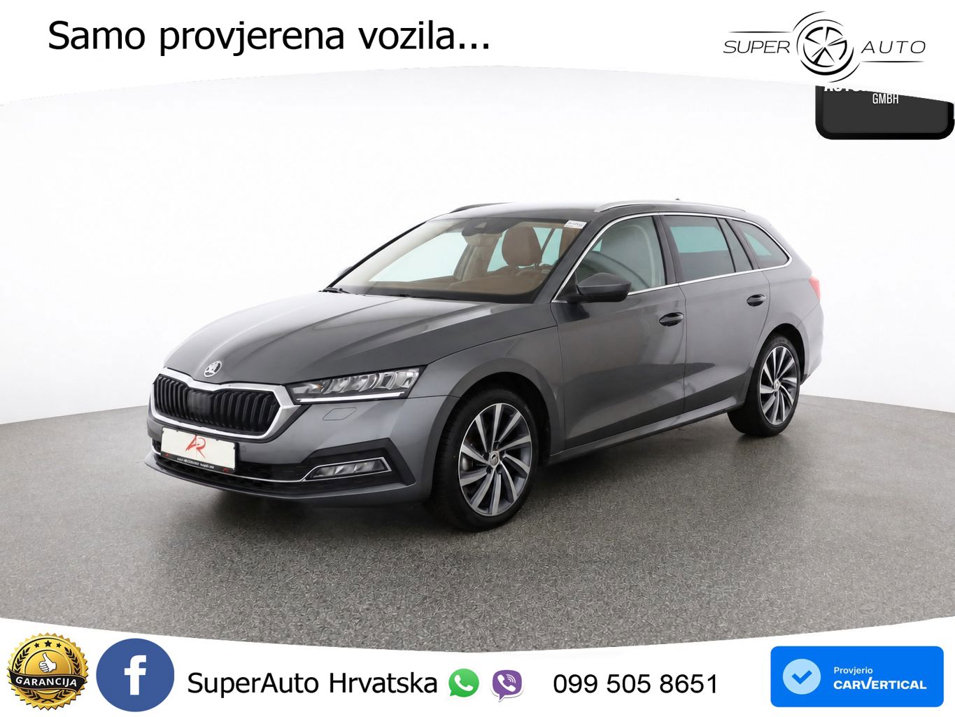 Škoda Octavia Combi 2.0 TDI (150 KS) DSG LED+GR SJED+ACC