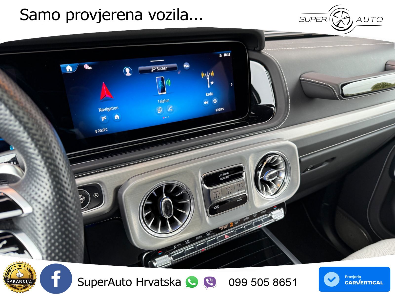 Mercedes AMG G 63 Long V8 (585 KS) 4MATIC 9G-TRONIC AMG SPEEDSHIFT TCT Superior LED+GR SJED+ACC
