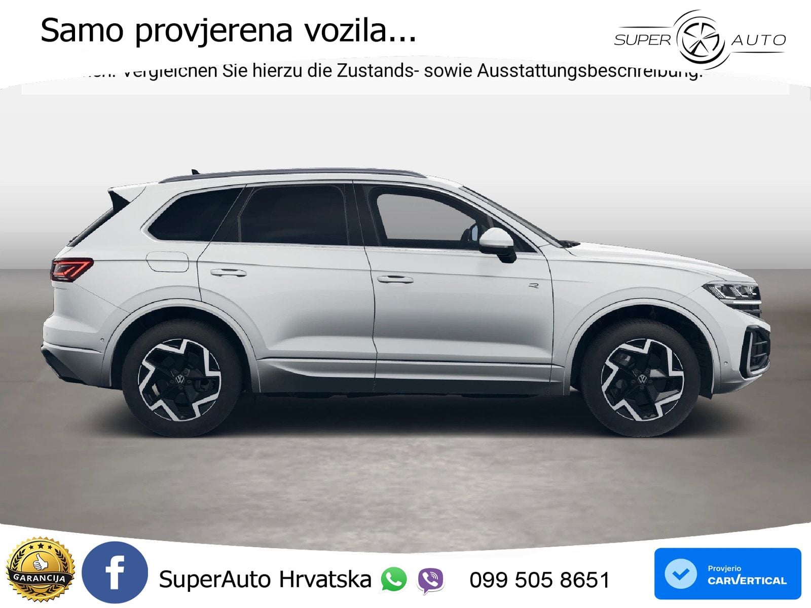 Volkswagen Touareg 3.0 V6 TDI (231 KS) 4MOTION Tiptronic R-Line ZRAČNI+ACC+4xGR SJED+KAM
