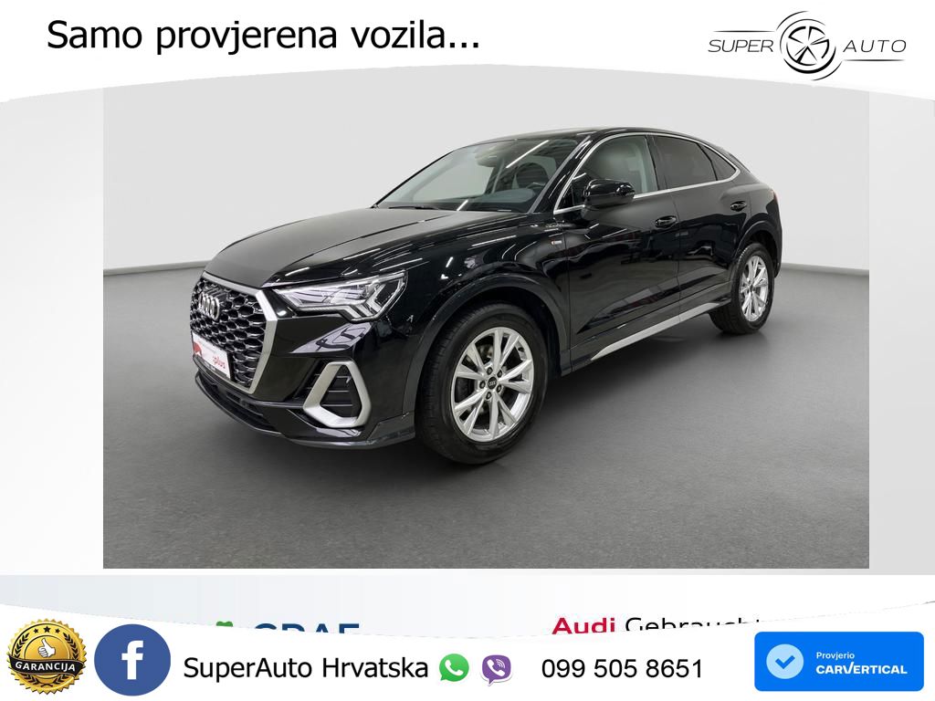 Audi Q3 Sportback 35 TDI (150 KS) quattro S tronic S line MATRIX+GR SJED+KAM