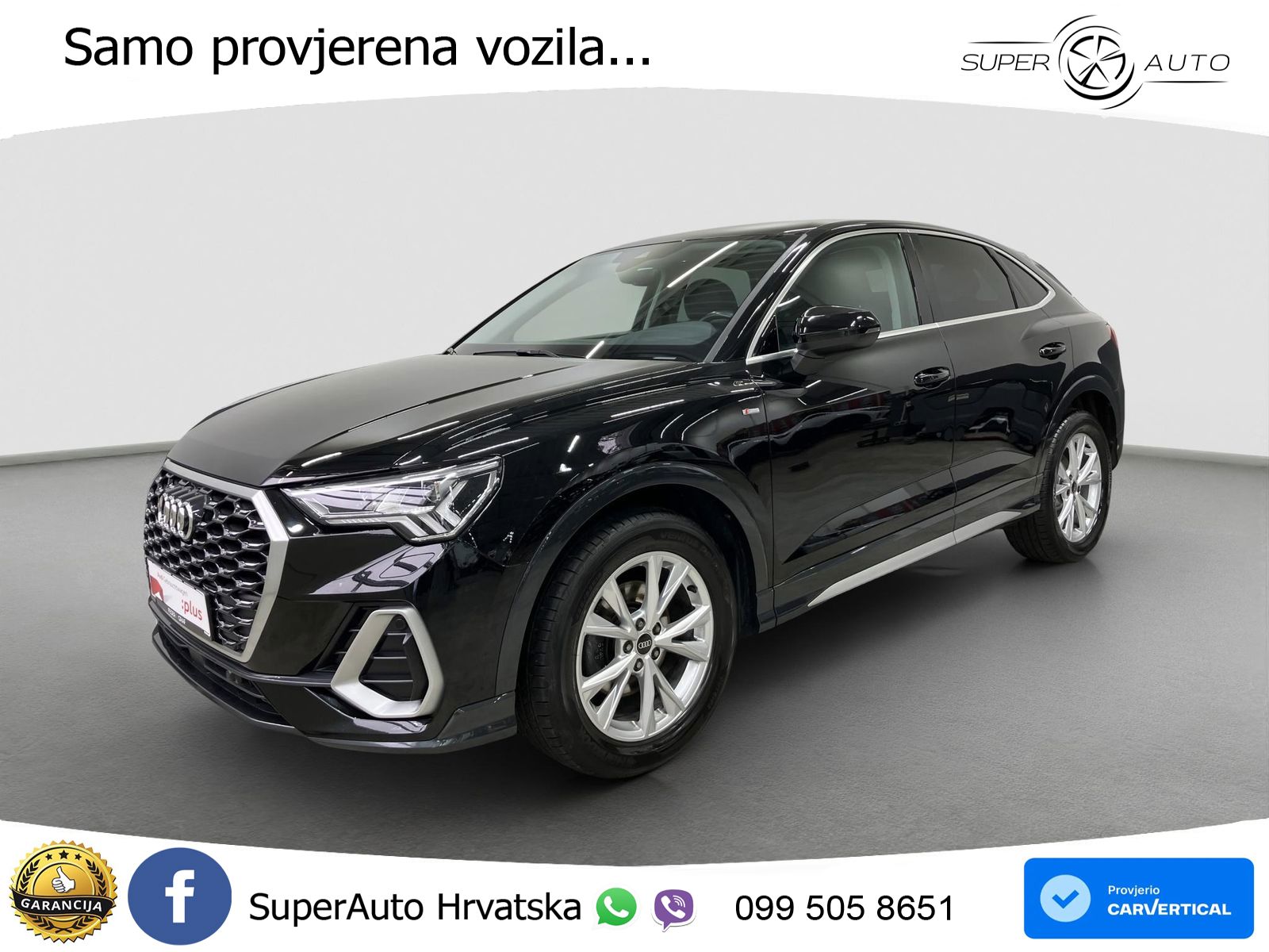 Audi Q3 Sportback 35 TDI (150 KS) quattro S tronic S line MATRIX+GR SJED+KAM