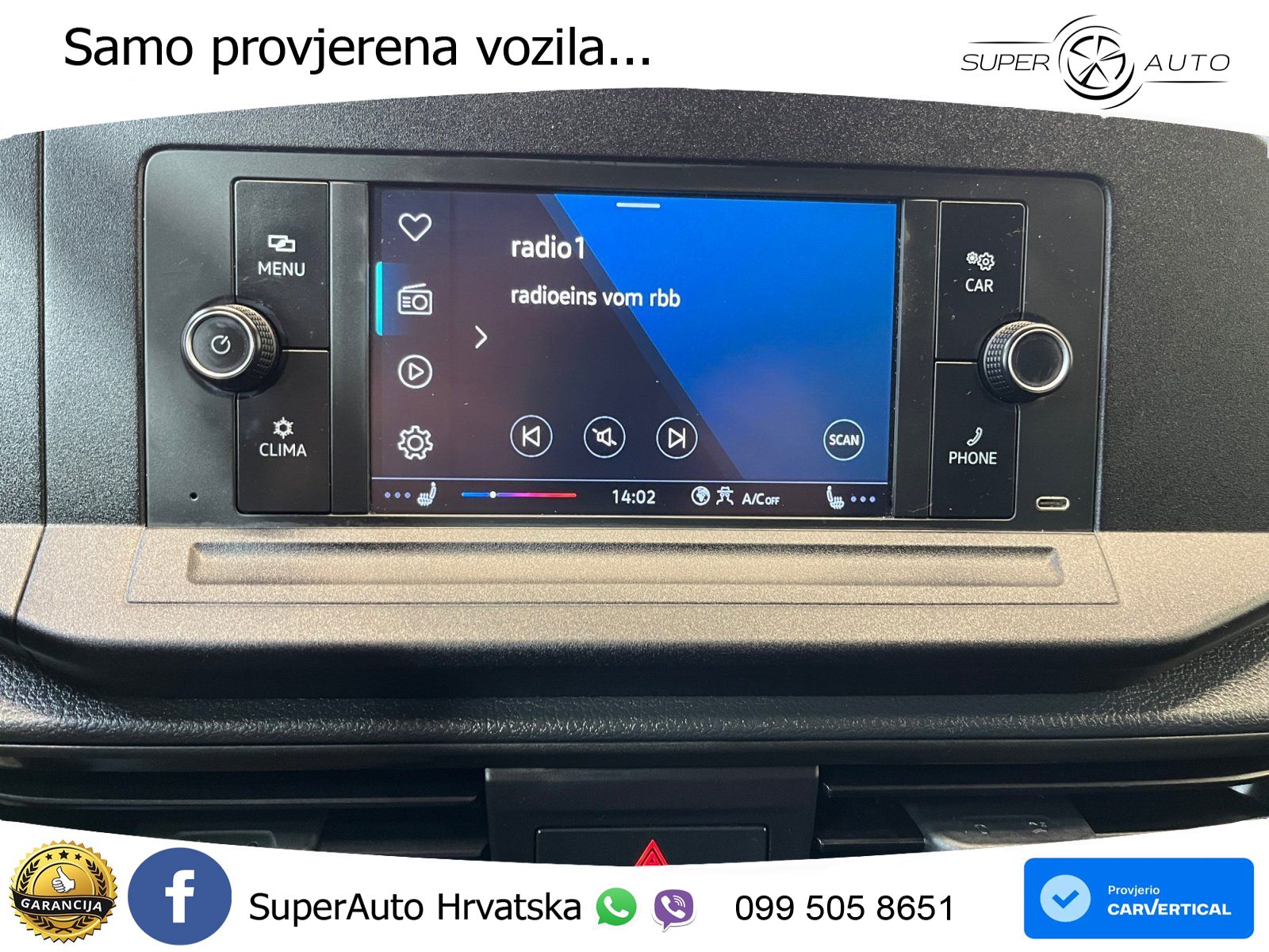 Volkswagen Caddy Cargo EcoProfi 1.5TSI Flügeltüren Tempomat 114 KS