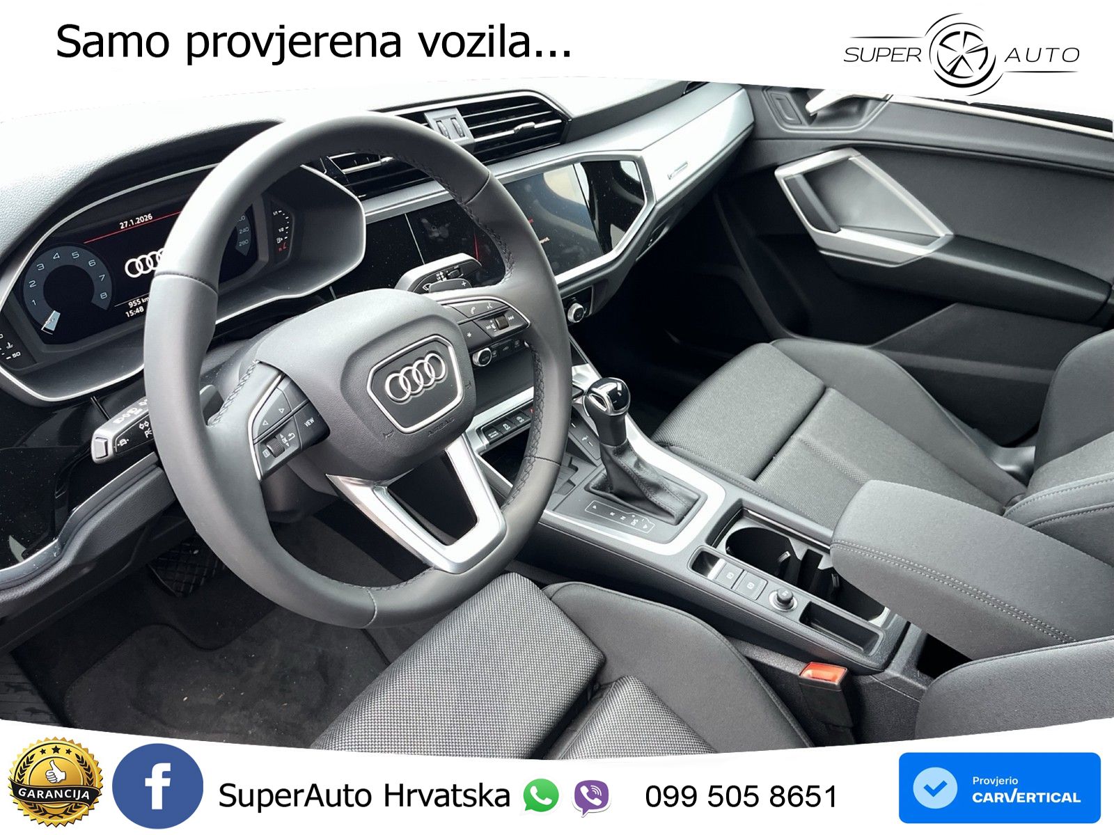 Audi Q3 35 TFSI (150 KS) advanced LED+GR SJED+ACC