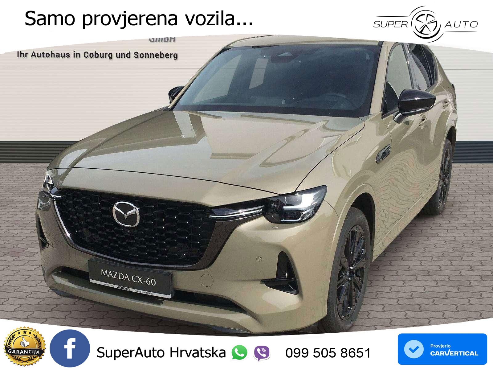 Mazda CX-60 3.3 e-Skyactiv D (254 KS) AWD Automatic LED+GR SJED+ACC