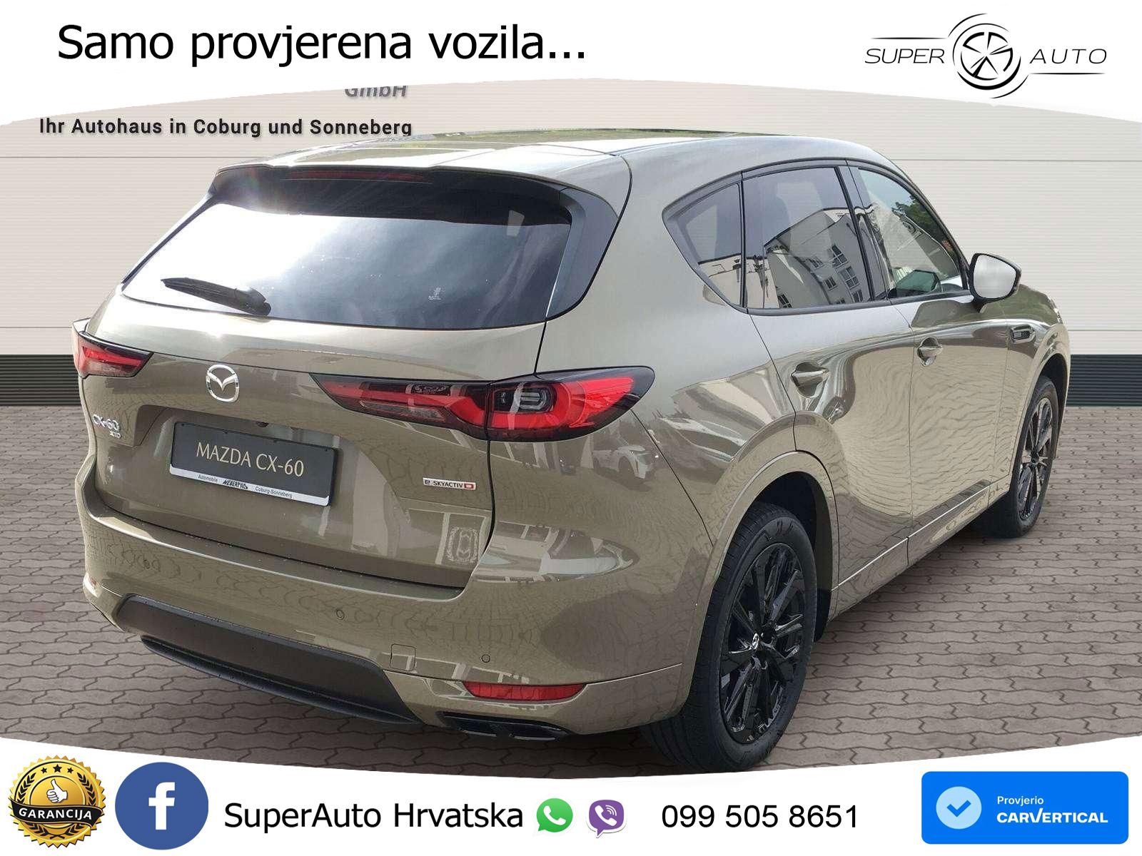 Mazda CX-60 3.3 e-Skyactiv D (254 KS) AWD Automatic LED+GR SJED+ACC