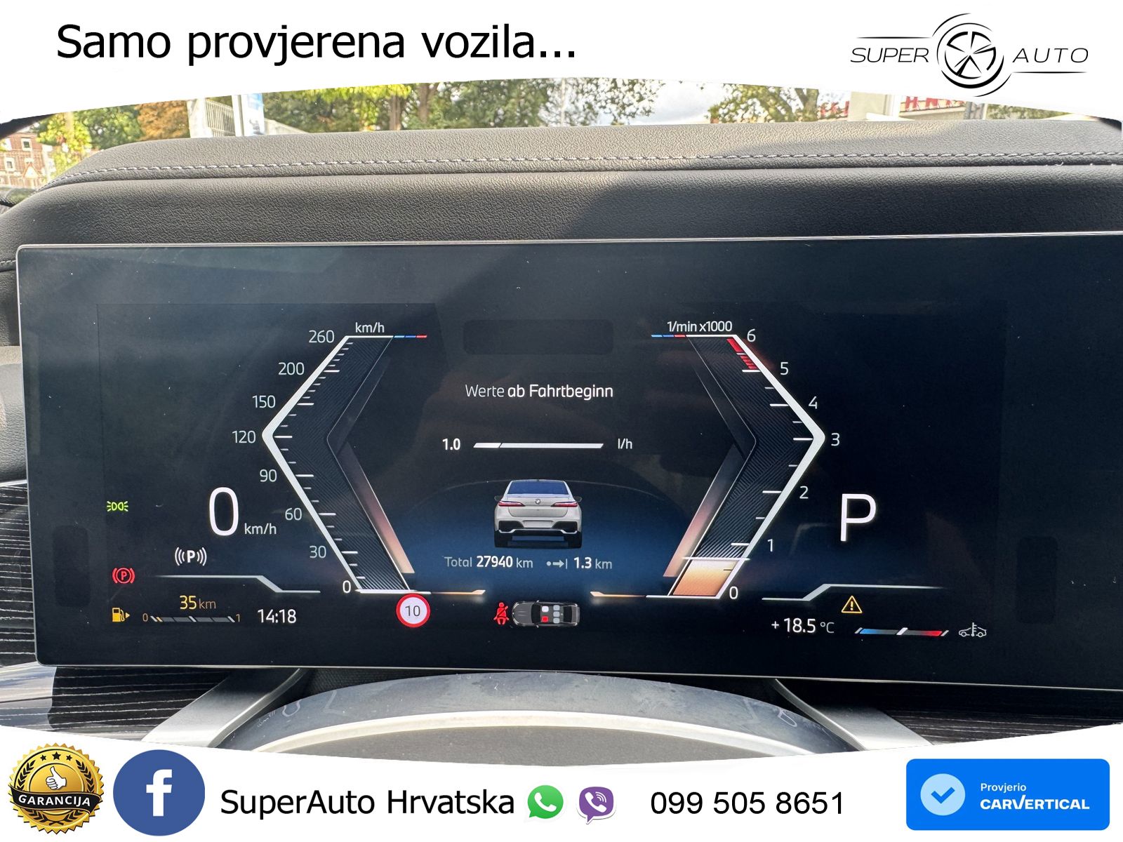 BMW 740d (299 KS) xDrive Steptronic M Sport ZRAČNI+ACC+GR SJED+KAM+PANO