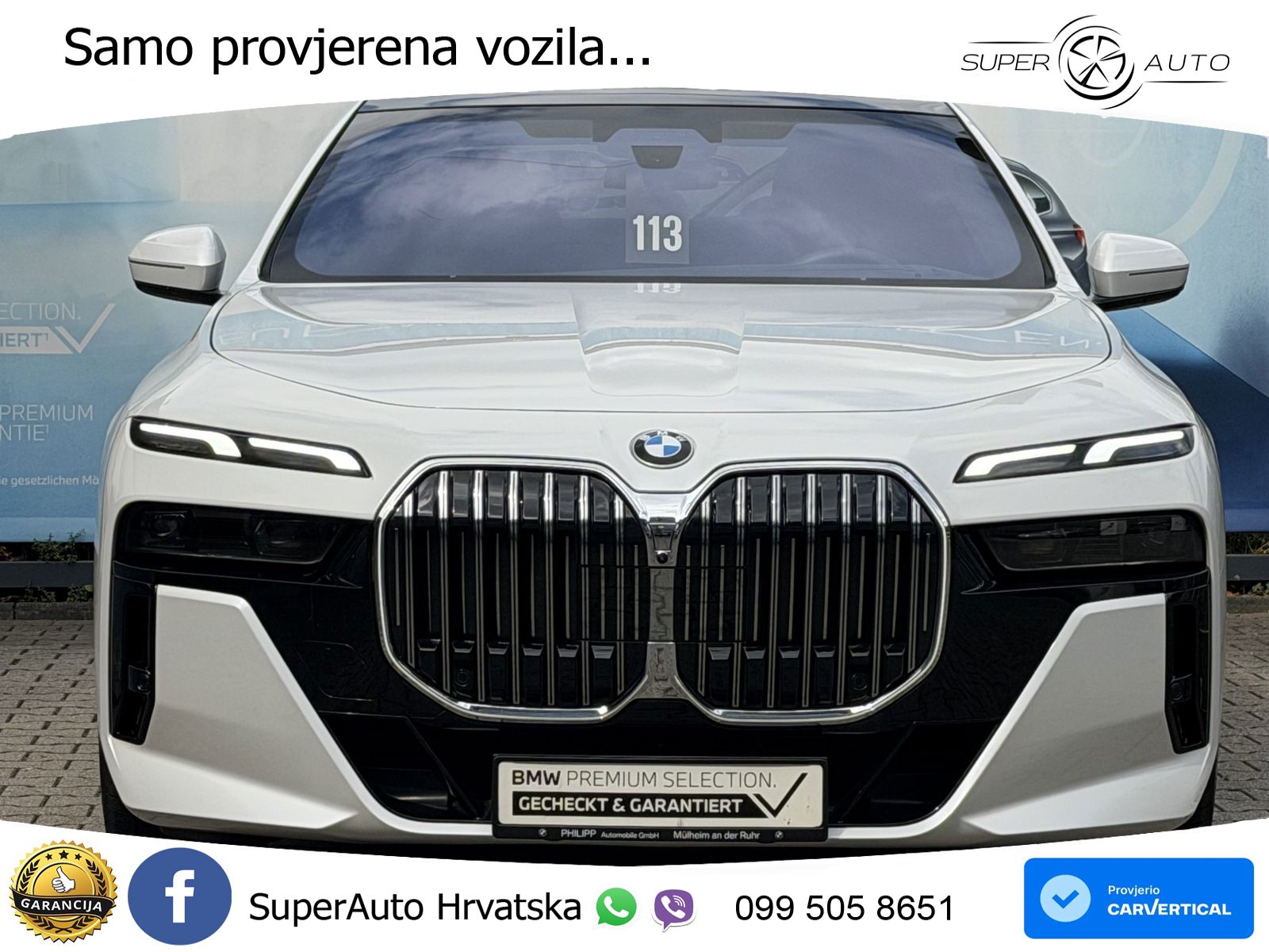 BMW 740d (299 KS) xDrive Steptronic M Sport ZRAČNI+ACC+GR SJED+KAM+PANO