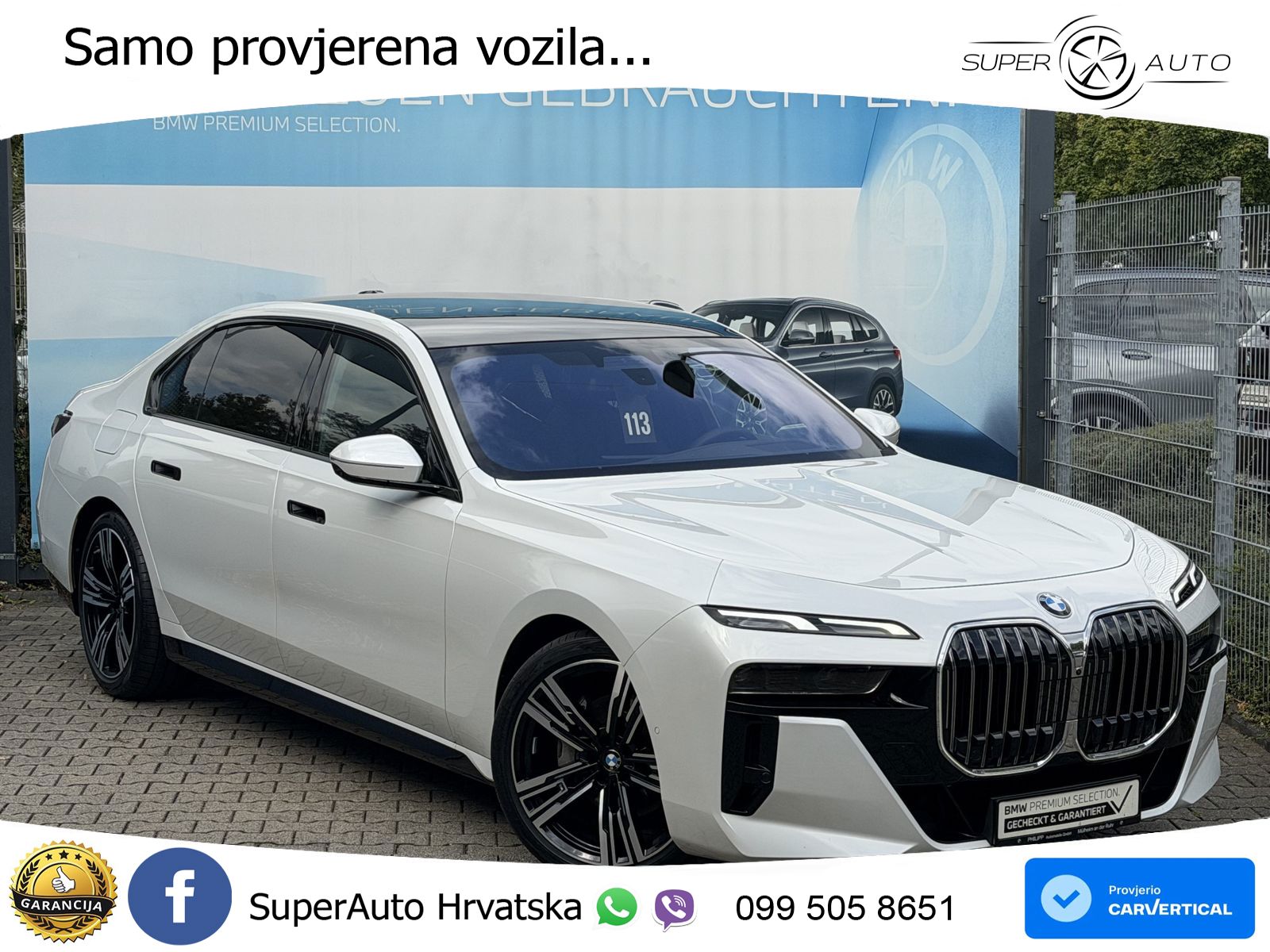 BMW 740d (299 KS) xDrive Steptronic M Sport ZRAČNI+ACC+GR SJED+KAM+PANO