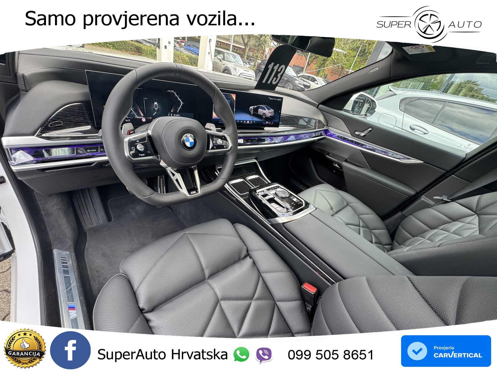 BMW 740d (299 KS) xDrive Steptronic M Sport ZRAČNI+ACC+GR SJED+KAM+PANO