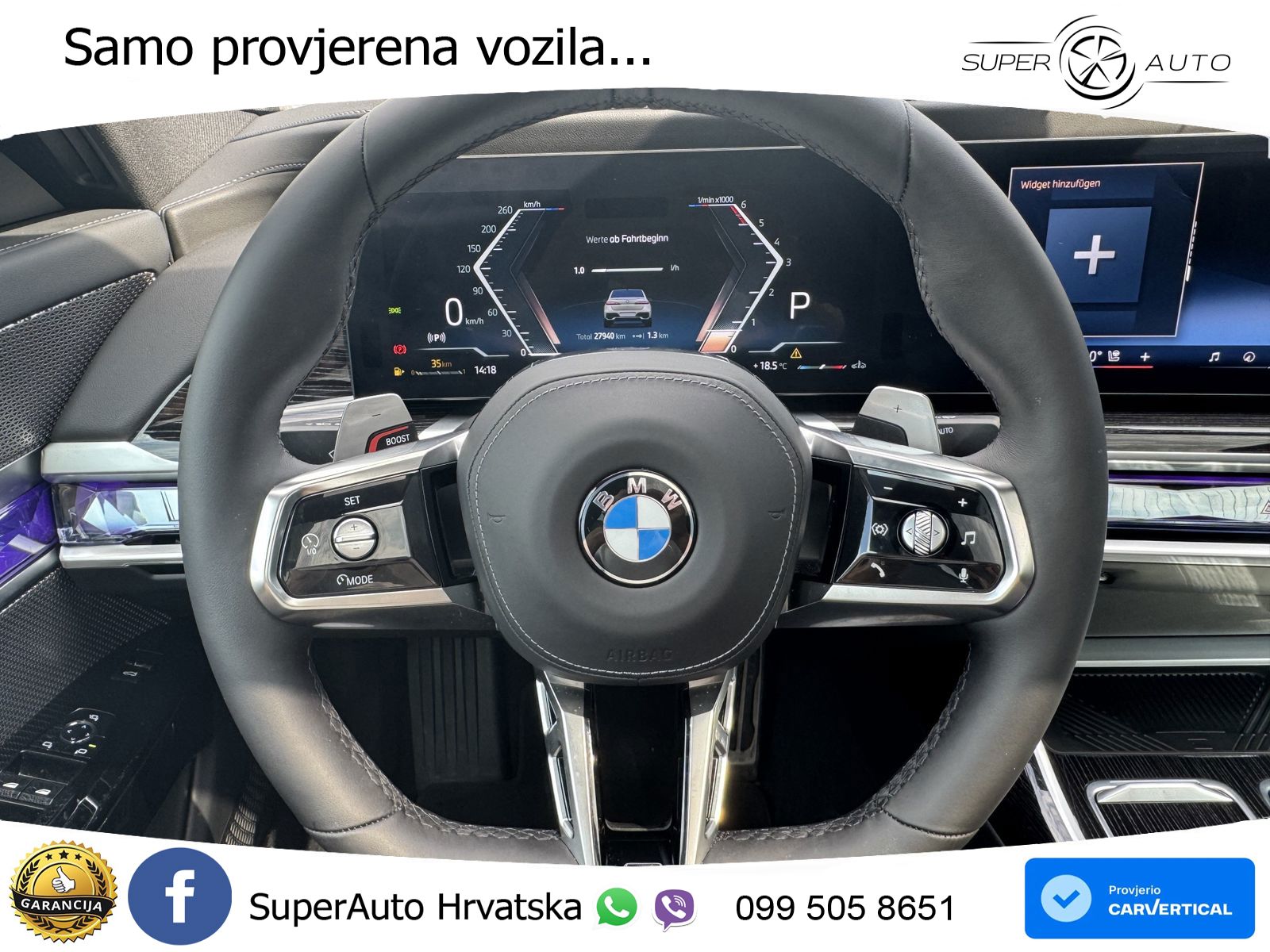 BMW 740d (299 KS) xDrive Steptronic M Sport ZRAČNI+ACC+GR SJED+KAM+PANO