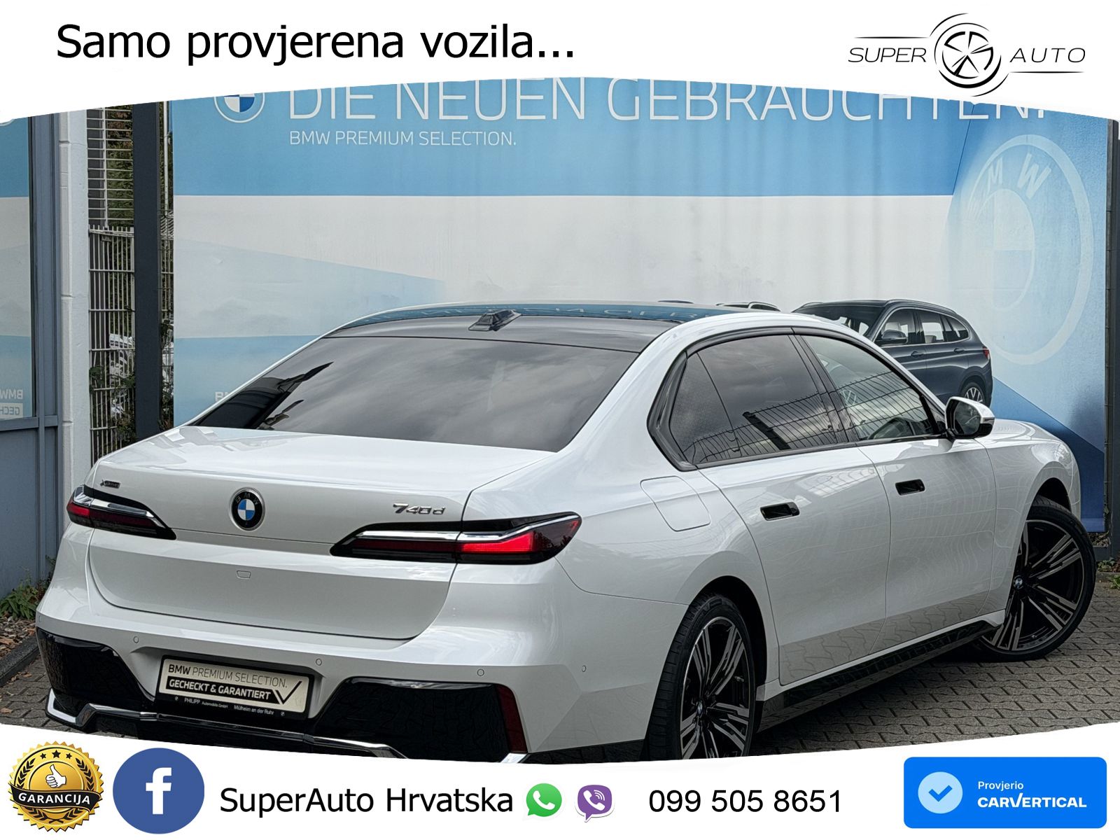 BMW 740d (299 KS) xDrive Steptronic M Sport ZRAČNI+ACC+GR SJED+KAM+PANO