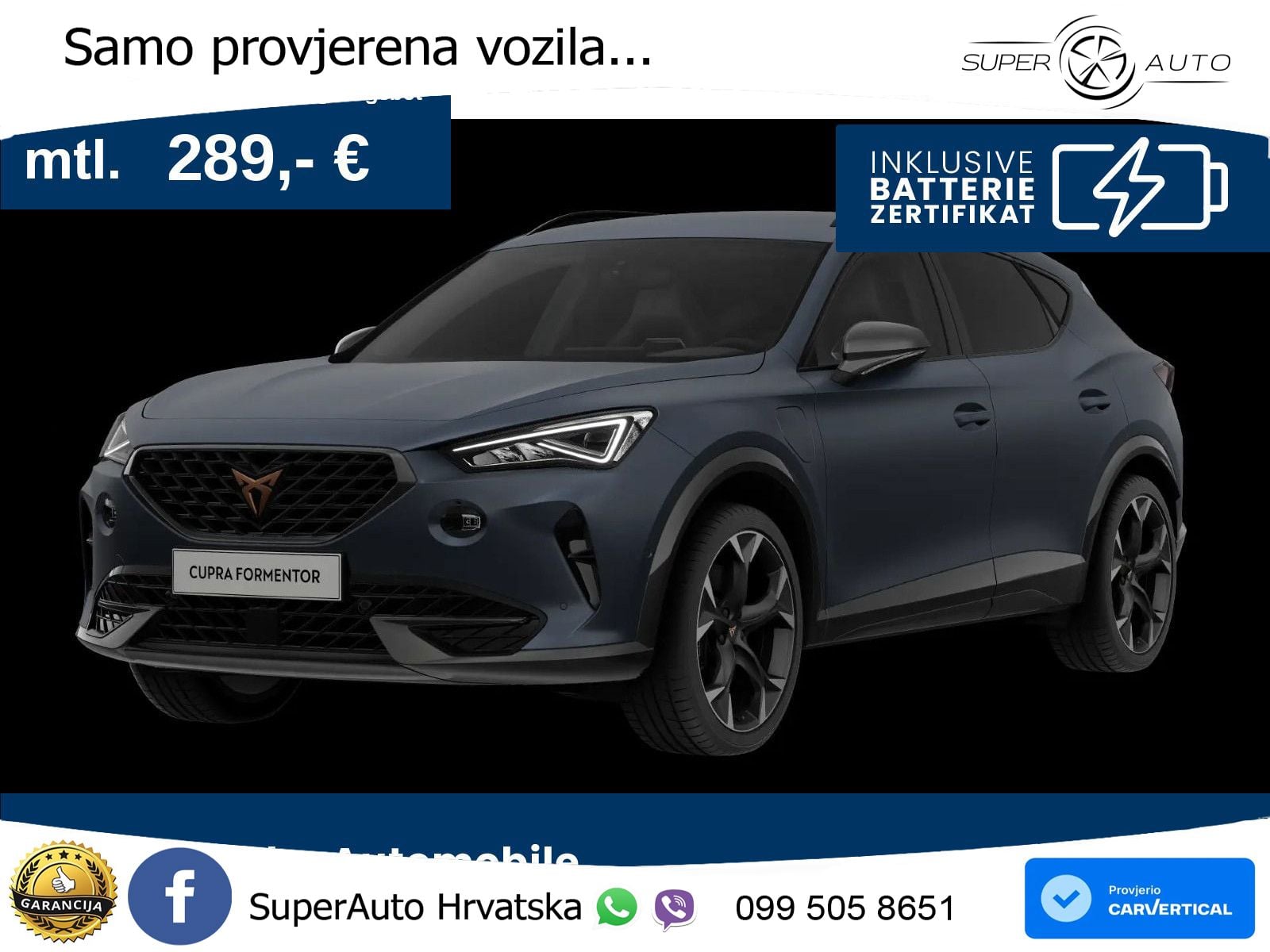 Cupra Formentor 1.4 TSI (245 KS) e-Hybrid DSG VZ LED+GR SJED+ACC