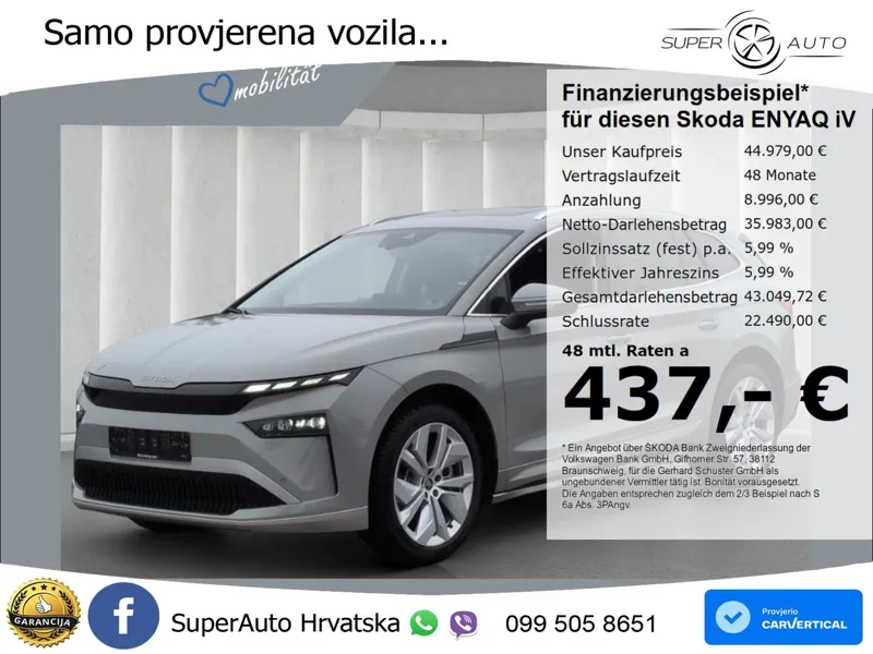 Škoda Enyaq 85 82 kWh (286 KS) Loft MATRIX+GR SJED+KAM