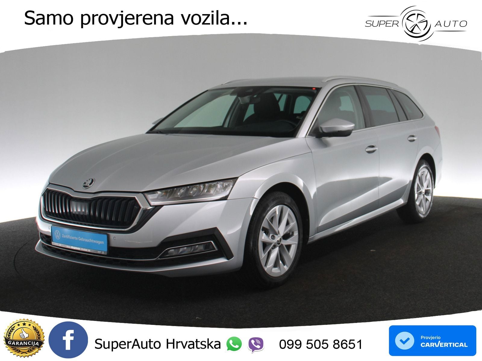 Škoda Octavia Combi 2.0 TDI (150 KS) DSG LED+GR SJED+ACC