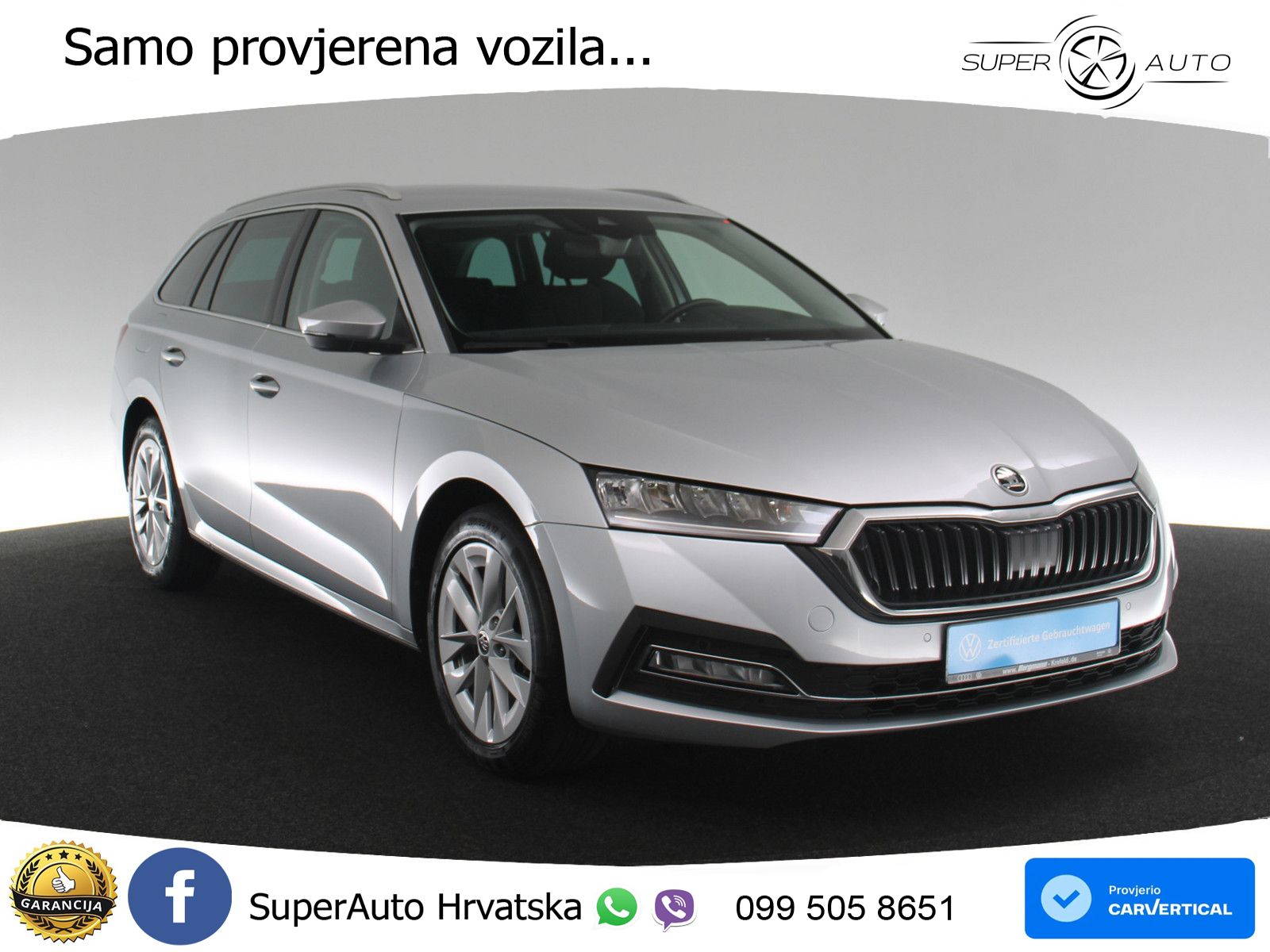 Škoda Octavia Combi 2.0 TDI (150 KS) DSG LED+GR SJED+ACC