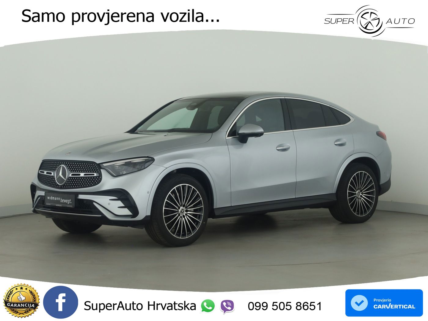 Mercedes GLC Coupe 220d (197 KS) 4MATIC 9G-TRONIC ACC+GR SJED+360+PANO