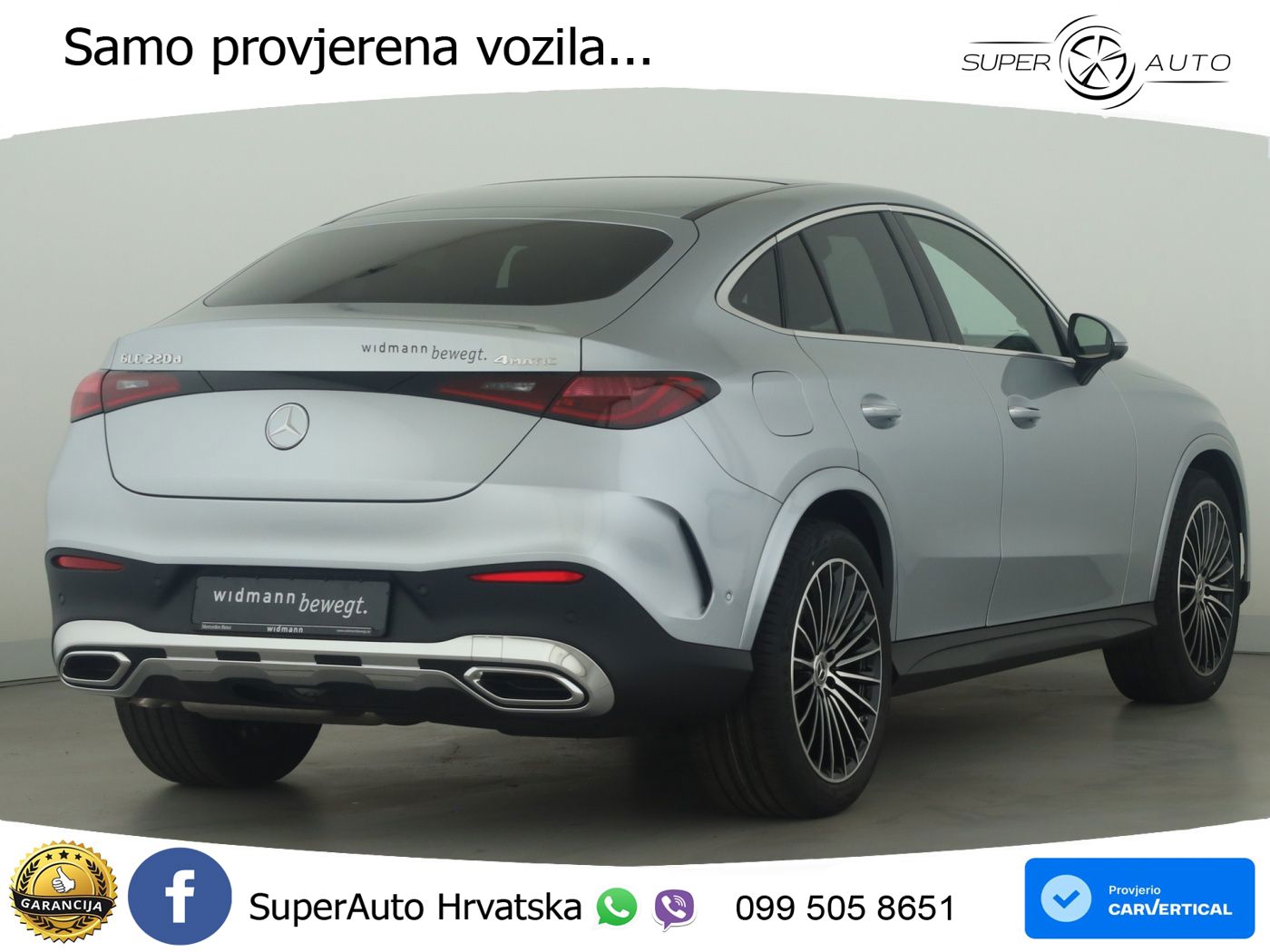 Mercedes GLC Coupe 220d (197 KS) 4MATIC 9G-TRONIC ACC+GR SJED+360+PANO