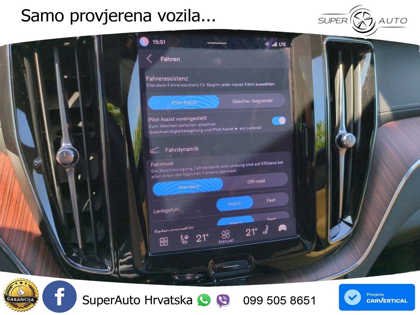 Volvo XC60 B5 Benzin AWD Geartronic ZRAČNI+ACC+GR SJED+KAM+PANO
