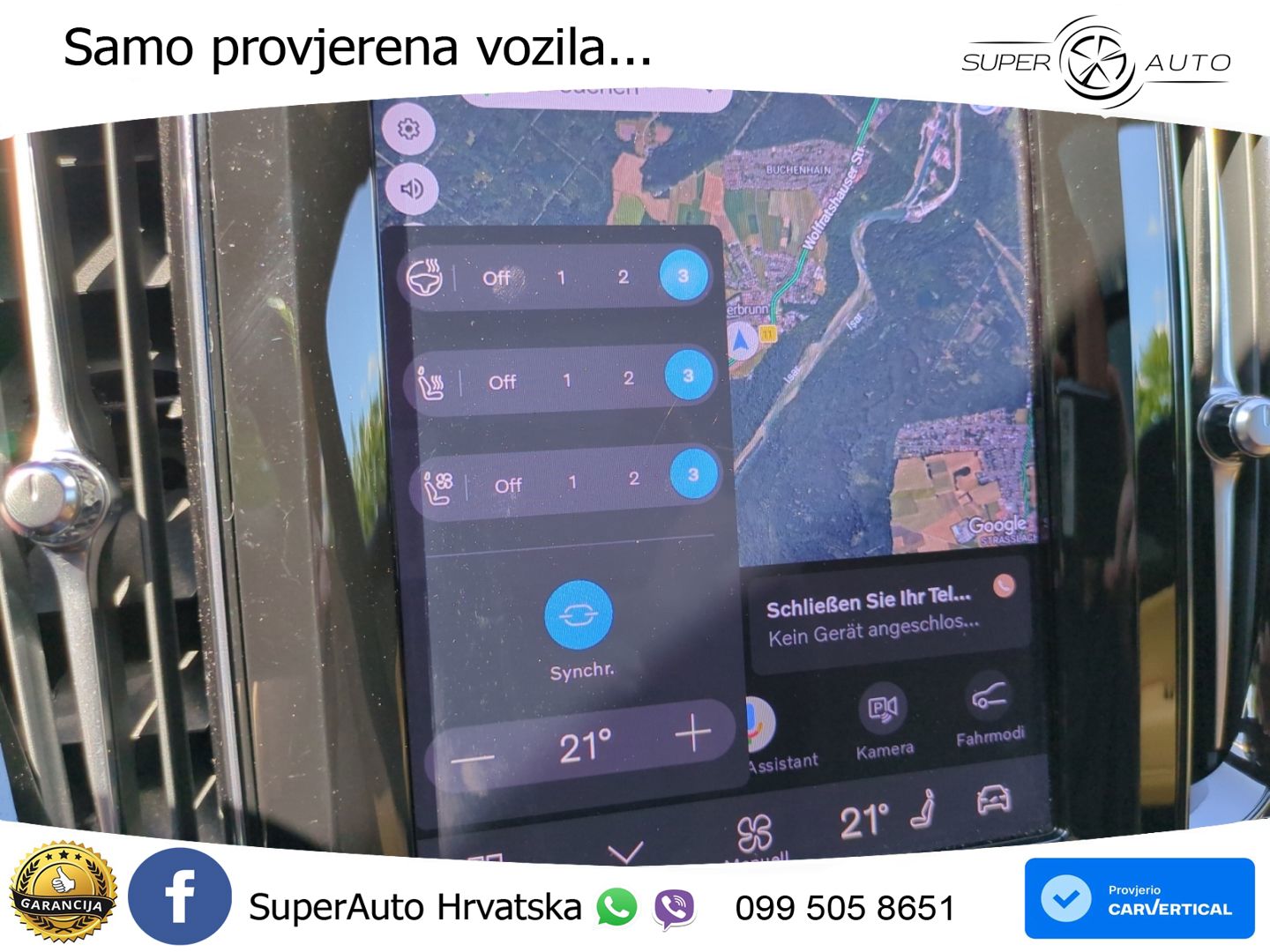Volvo XC60 B5 Benzin AWD Geartronic ZRAČNI+ACC+GR SJED+KAM+PANO