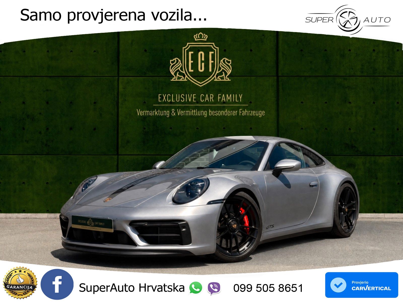 Porsche 911 Carrera 4 GTS 3.0 (480 KS) PDK LED+ACC