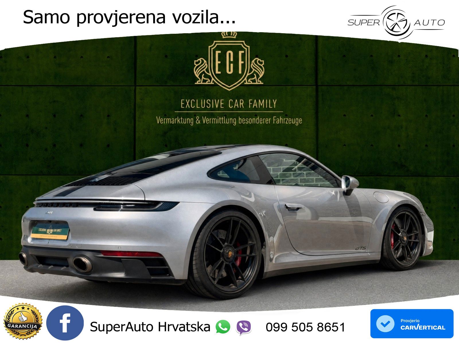 Porsche 911 Carrera 4 GTS 3.0 (480 KS) PDK LED+ACC