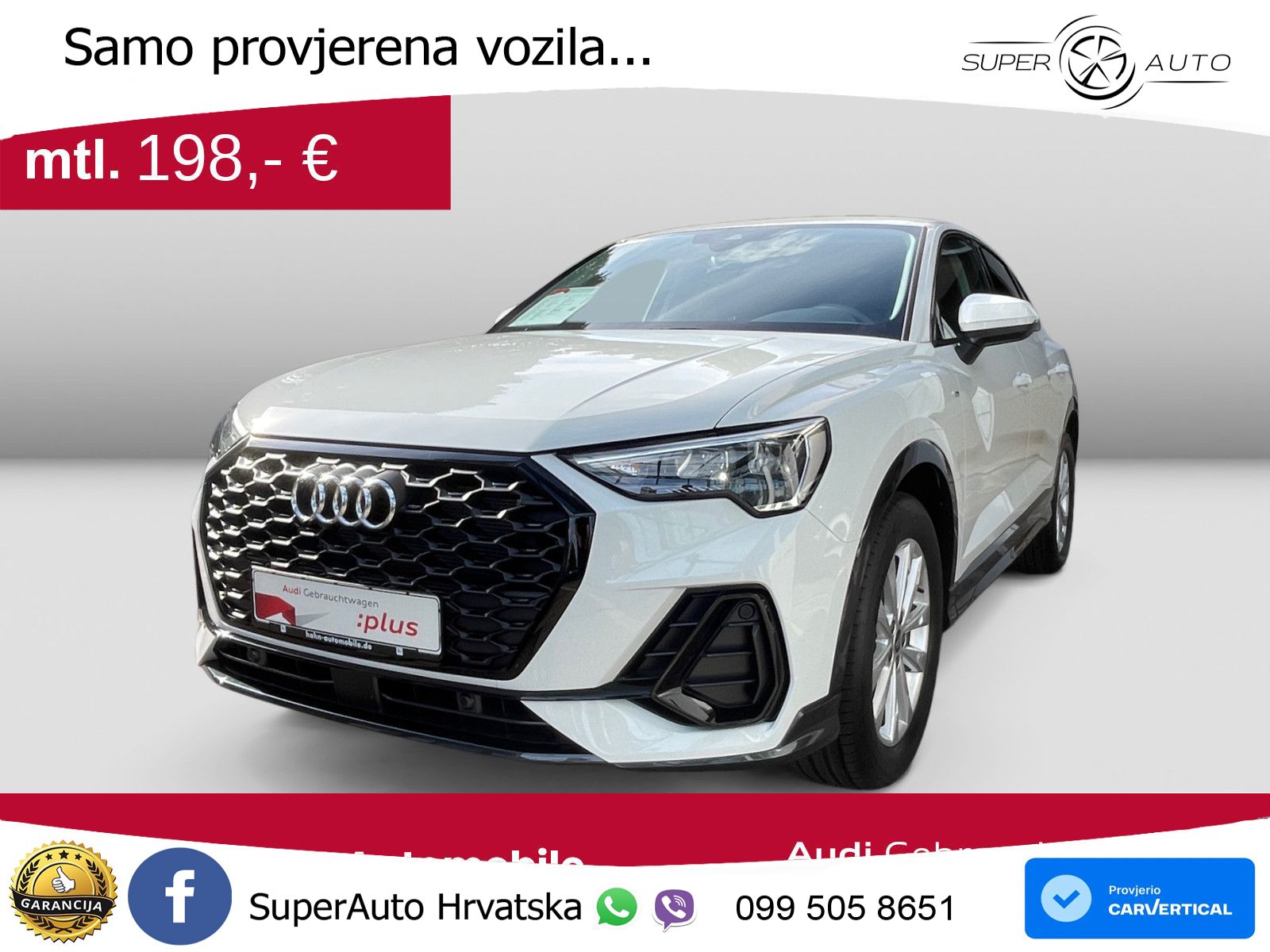 Audi Q3 III Sportback 1.5 TFSI (150 KS) S tronic S line LED+GR SJED+ACC