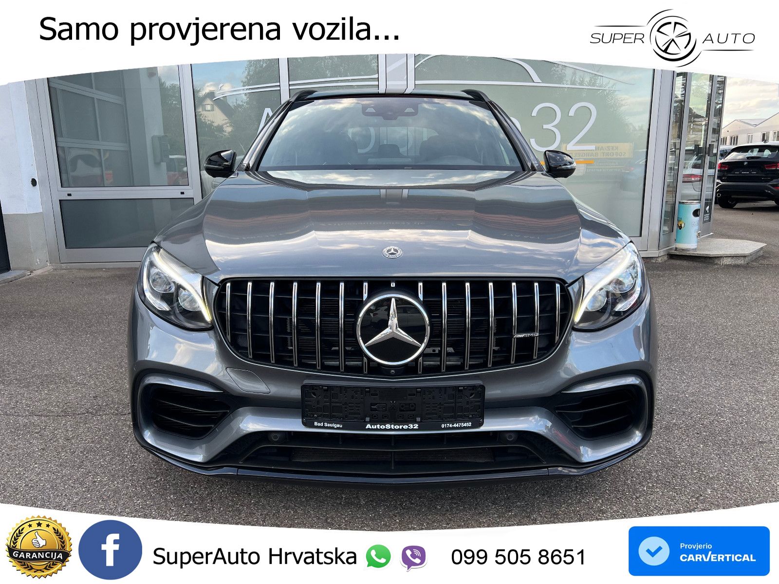 Mercedes AMG GLC 63 S V8 (510 KS) 4MATIC+ MCT ACC+HEAD+4xGR SJED+360+PANO