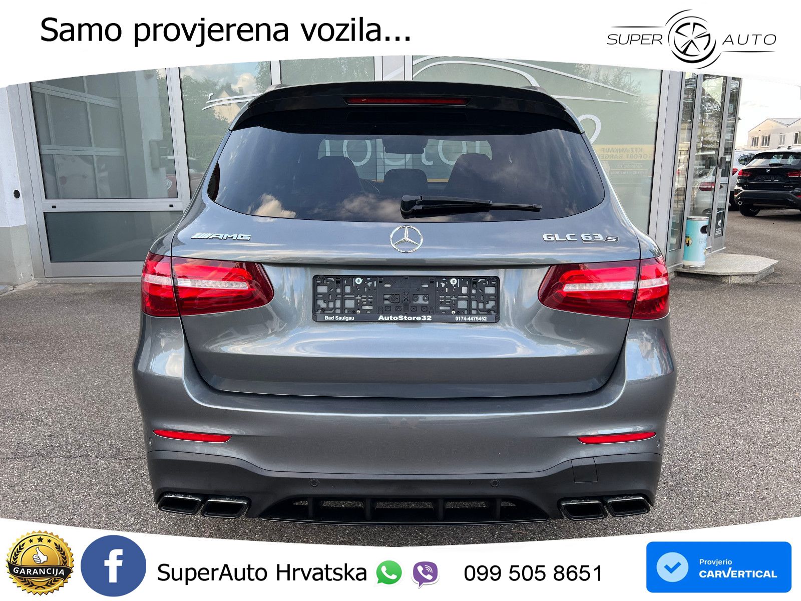 Mercedes AMG GLC 63 S V8 (510 KS) 4MATIC+ MCT ACC+HEAD+4xGR SJED+360+PANO